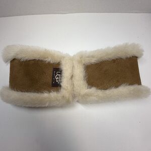 UGG Australia Women’s Sheepskin Surge Tan And Cream Headband One Size New
